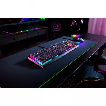 Razer JuodaWidow V4 X klaviatūra, žaidimų, USB, QWERTZ, vokiška, juoda