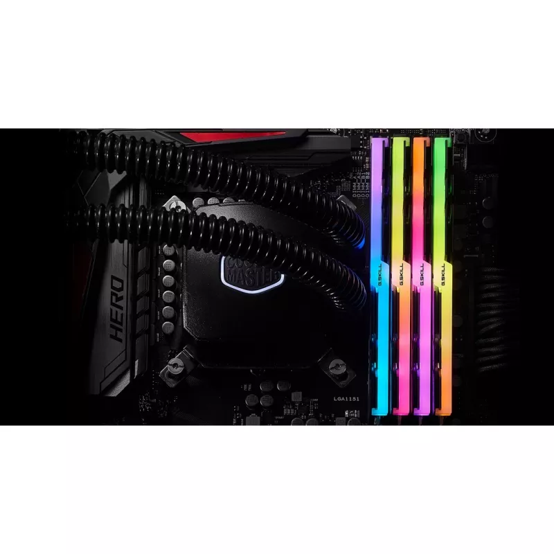 DIMM 32 GB DDR4-3600 (4x 8 GB) Quad-Kit, atmintinė juoda, F4-3600C16Q-32GTZRC, Trident Z RGB, INTEL XMP