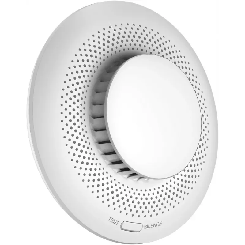 Dūmų detektorius EZVIZ CS-T4C — belaidis ZigBee, 3V ličio baterija, 87×35×87 mm, 85 dB, paviršinis montavimas, baltas