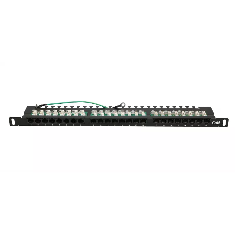 Patch Panel Extralink CAT6 UTP 0.5U 24 Port
