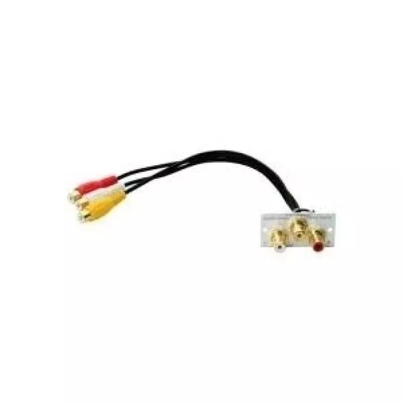jungčių adapteris Kindermann 7444000530 3x RCA Sidabrinis