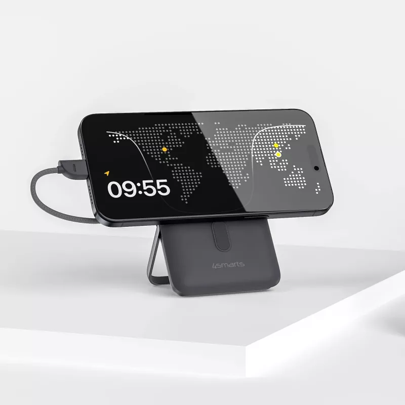 4smarts belaidė išorinė baterija Enterprise Pocket space Pilka (541407)