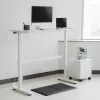 Rankinio aukščio reguliavimo stalas Ergo Office, maks. 40 kg, maks. aukštis 117 cm, su stalviršiu darbui stovint ir sėdint, ER-401 W