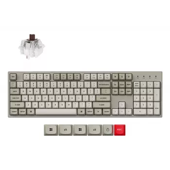 Keychron C2 Pro 8K klaviatūra universali USB QWERTY US International pilka