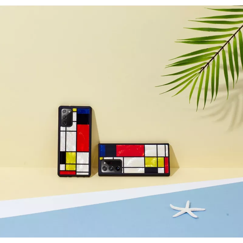 Apsauginis dėklas iKins Samsung Galaxy Note 20 Ultra – Mondrian Juoda