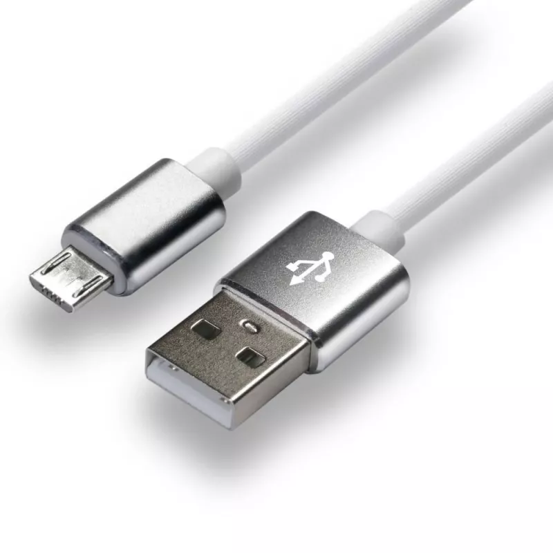 everActive laidas USB 1m - Baltas, silikoninis, greitas įkrovimas, 2,4A - CBS-1MW