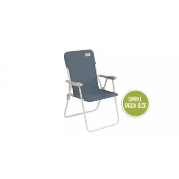 Kempingo kėdė Outwell Juodapool Ocean Blue — dviejų kojų sulankstoma kėdė, maks. apkrova 120 kg, 3,3 kg, 55 cm pločio