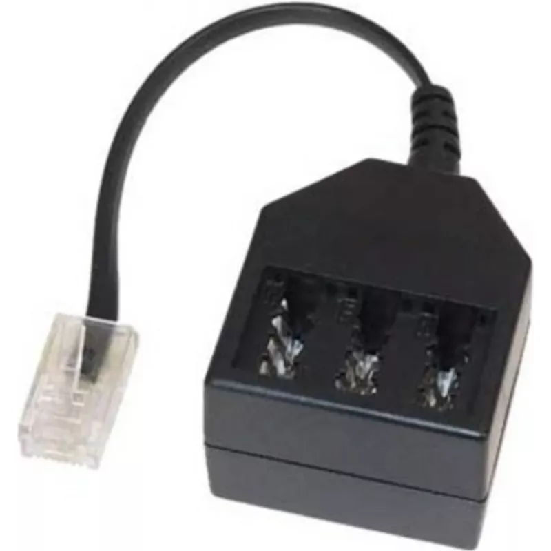ISDN adapteris ShiverPeaks 71017-1 Western kištukas 6/4 į TAE