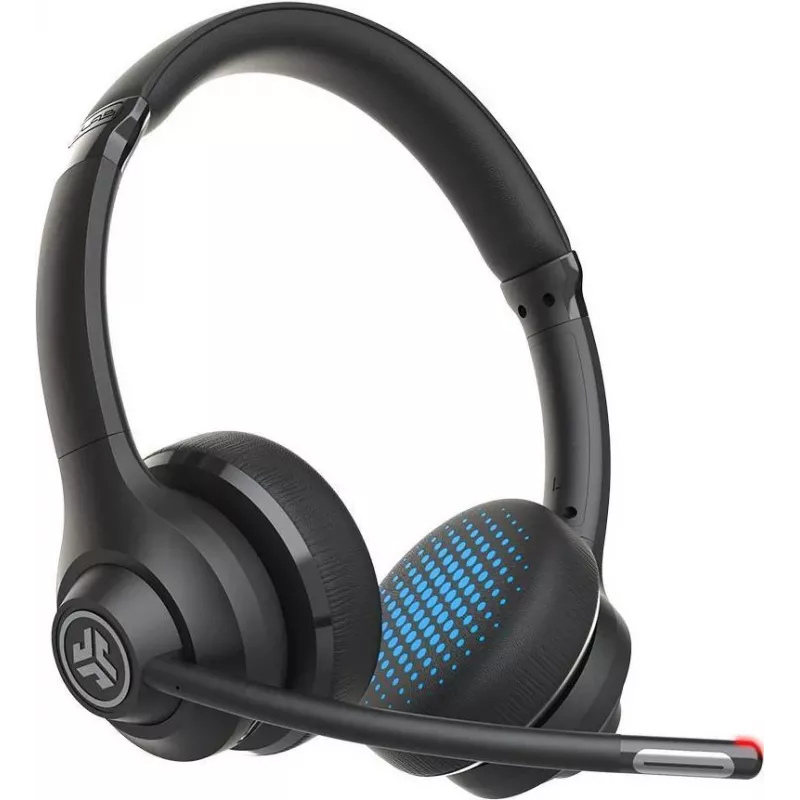 JLab GO Work belaidės „Bluetooth“ ant ausies dedamos ausinės, 45 val. veikimo laikas, įmontuotas mikrofonas