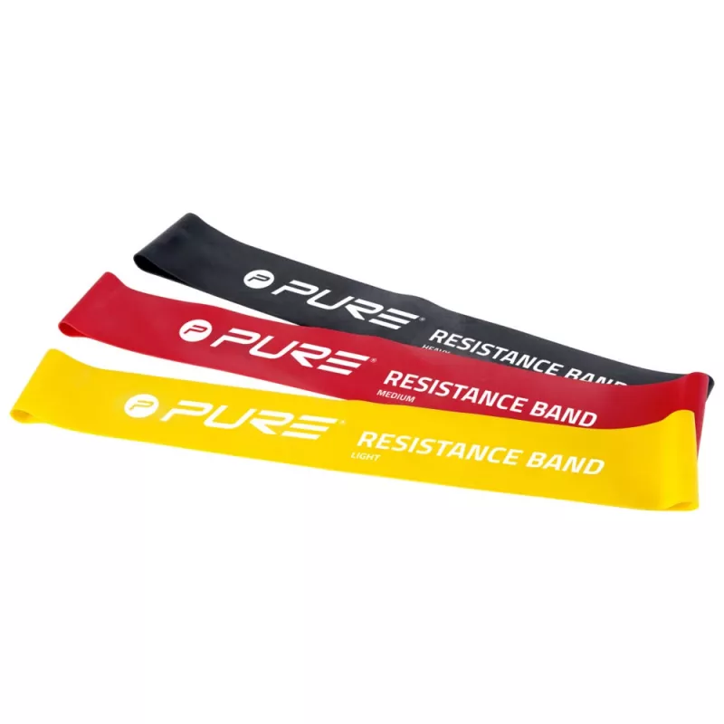 Pure2Improve | Atsparumo juostų rinkinys iš 40 vnt. - Sunkios | Juoda