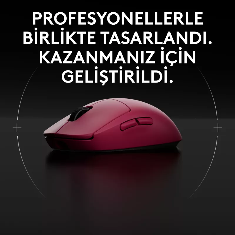 Logitech G PRO 2 - Pelė - Žaidimų - dešiniarankiams ir kairiarankiams - optinė - 8 mygtukai - Belaidė, Laidinė - 2,4 GHz, USB - USB Logitech LIGHTSPEED imtuvas - rožinė (910-007310)