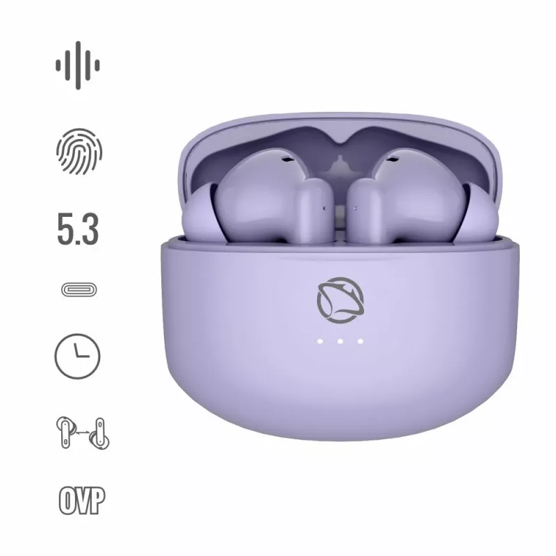 Ausinės Manta MTWS008P Rytmo Purple