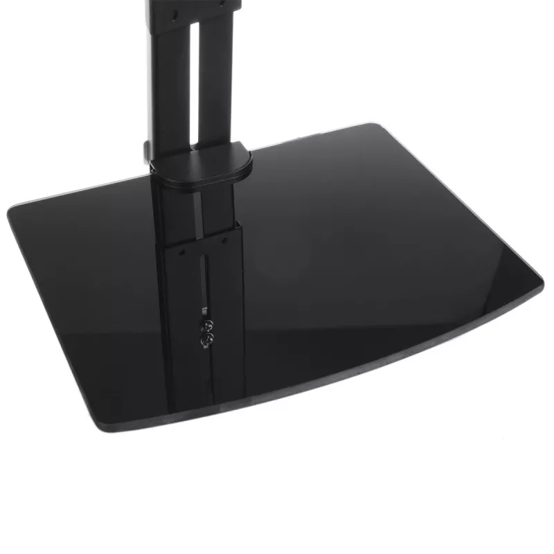 TV sieninis laikiklis MACLEAN MC-451 su lentyna ir pakreipimo reguliavimu, VESA 75x75–200x200 mm, iki 20 kg, 15–42 colių ekranams