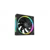 DeepCool FL12R 120mm ARGB korpuso ventiliatoriai, 3 vnt., juodi