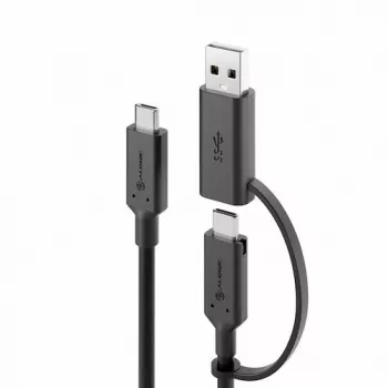 ALOGIC Elements serijos USB-C į USB-C laidas su USB-A adapteriu 1,2 m 5A 10 Gbps
