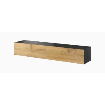 Cama TV Stand VIGO '180' 30/180/40 Juoda/wotan oak