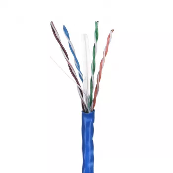 LANBERG tinklo kabelis U/UTP Cat6 LCU6-10CC-0305-B 305 m, CCA laidas, 23 AWG, mėlynas
