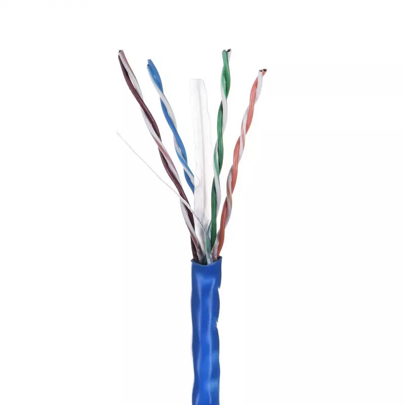LANBERG tinklo kabelis U/UTP Cat6 LCU6-10CC-0305-B 305 m, CCA laidas, 23 AWG, mėlynas