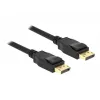 DeLOCK - DisplayPort laidas - DisplayPort (kištukas) į DisplayPort (kištukas) - 1,5 m - 4K palaikymas - juodas (85508)