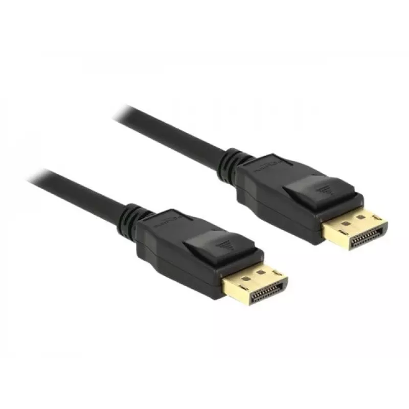 DeLOCK - DisplayPort laidas - DisplayPort (kištukas) į DisplayPort (kištukas) - 1,5 m - 4K palaikymas - juodas (85508)