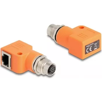 DeLOCK 60668 jungčių adapteris M12 RJ45 oranžinis auksuotas