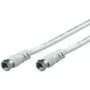 Wentronic Goobay SAT Connection Cable, 100 % ekranuotas, baltas, 3,5 m - F-kištukas F-kištukas (50754)