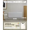 Mill Invisible Smart WiFi šildytuvas | PA2000WIFI4 | Skydinis šildytuvas | 2000 W | Tinka patalpoms iki 24–28 m² | Balta | IPX4