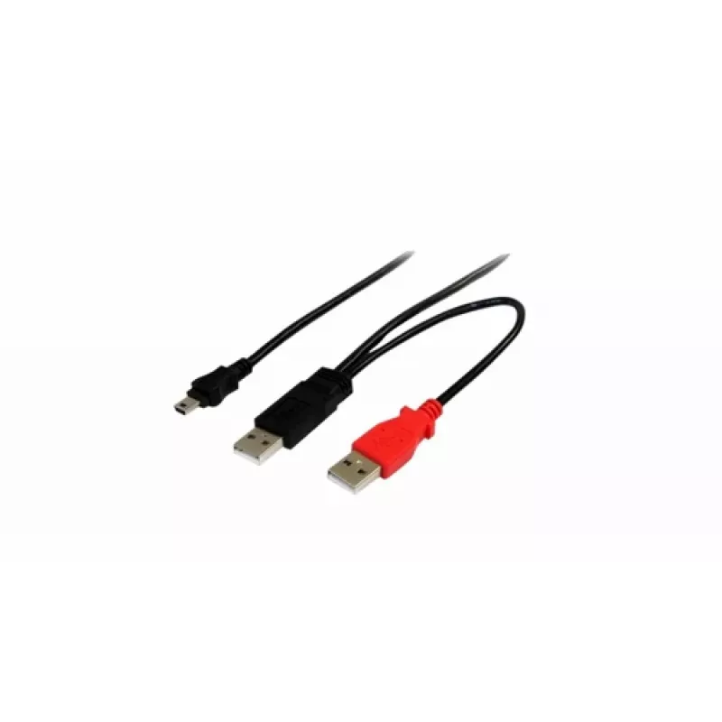 USB duomenų laidas Elotouch E796577 — USB A į USB A / Mini-USB A, 2,5 m, juodas