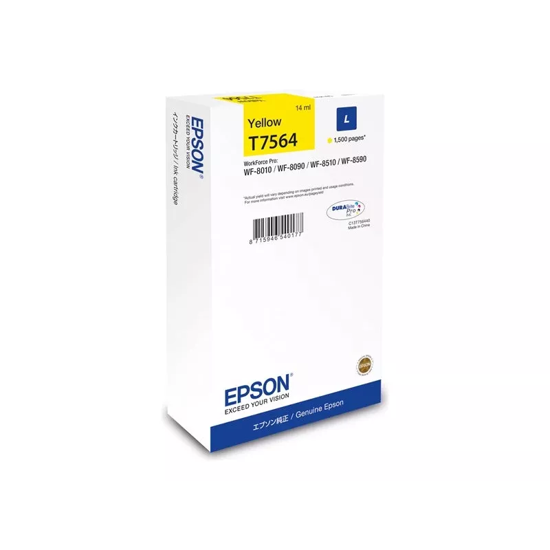 Epson C13T75644N rašalo kasetė 1 vnt. Originali didelio našumo (L) geltona