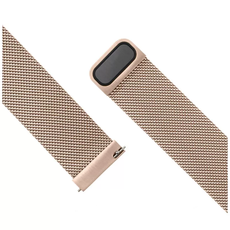 Laikrodžio dirželis FIXED Mesh Strap Fixed 18 mm nerūdijantis plienas greito atsegimo auksinės spalvos