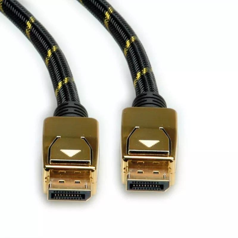 ROLINE 11.04.5921 DisplayPort kabelis 2 m Juoda - Auksinė (11.04.5921)