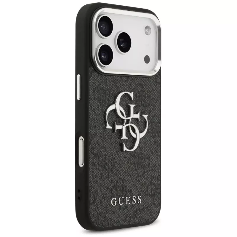 GUESS | Hardcase 4G | Back cover | iPhone 17 Pro Max | Apple | Ecological leather/PC/Plastic/TPU | Black