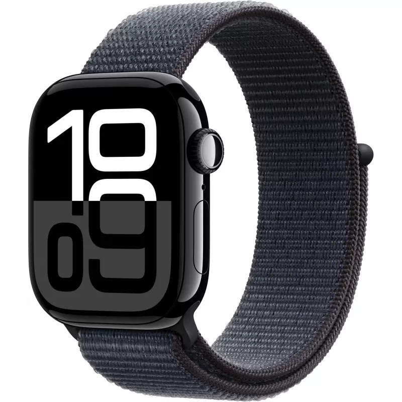 Apple Watch 10 42mm GPS+4G Alu Sport Loop Jet Juoda/Ink