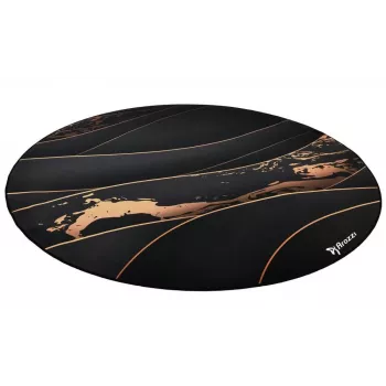 Grindų kilimėlis Arozzi Zona Round Floor Pad — juoda/auksinė, apvalus apsauginis kilimėlis grindims