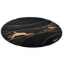 Grindų kilimėlis Arozzi Zona Round Floor Pad — juoda/auksinė, apvalus apsauginis kilimėlis grindims