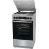 Gorenje GKS5C71XF Laisvai pastatoma viryklė su orkaite, sidabrinė