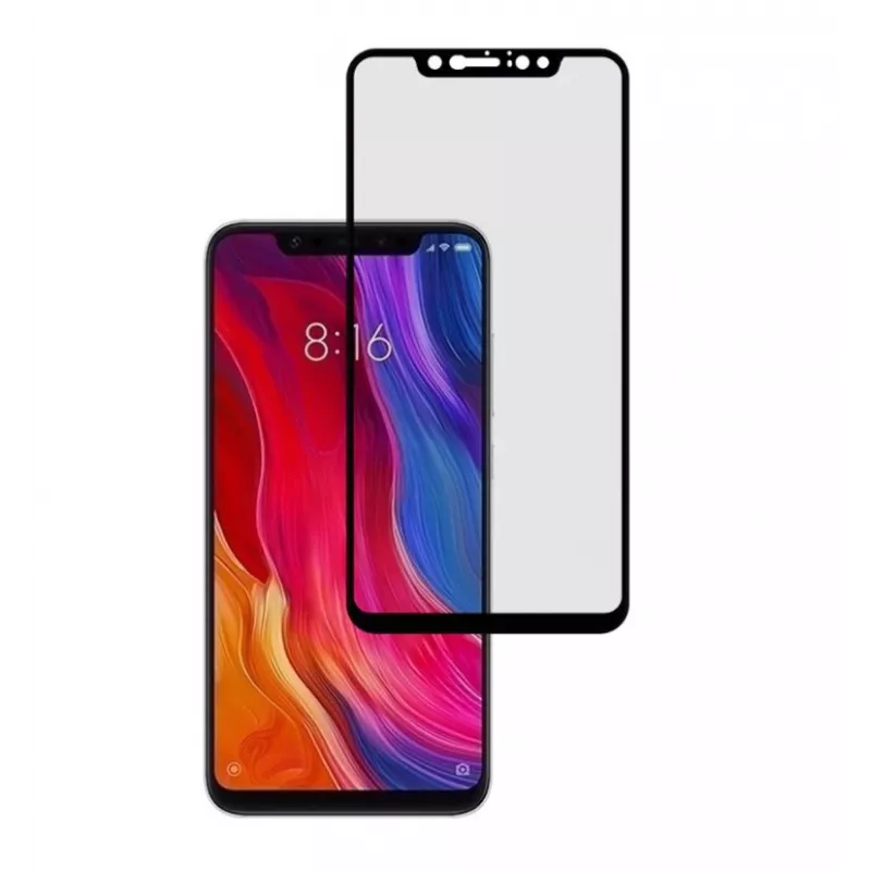 Grūdintas stiklas Tellur, skirtas Xiaomi Mi 8 Pro, 2.5D pilno klijavimo ekrano apsauga