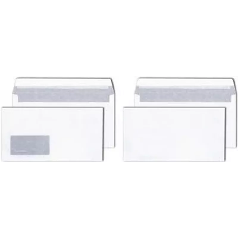 Vokas MAILmedia 125 x 235 mm baltas, be langelio, 80 g/m²