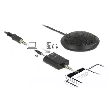 Stalinis mikrofonas DeLOCK 65873 Juoda