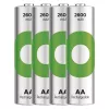 Baterijos R6/AA NI-MH 2 600mAh lizdinėje pakuotėje 4 vnt.