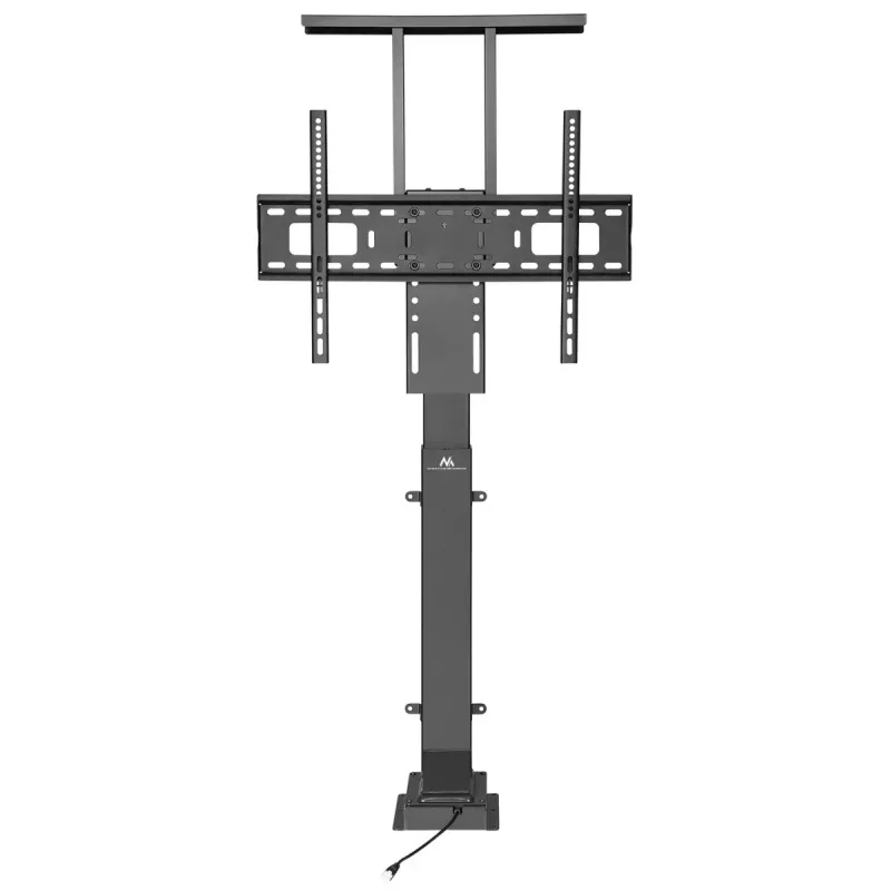 Ant grindų montuojamas televizoriaus laikiklis MACLEAN MC-866, skirtas 37–65 colių (94–165,1 cm) televizoriams, VESA iki 600×400, maks. apkrova 50 kg, juodas