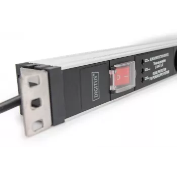 Digitus Socket strip DN-95433 5-way safety sockets 2m kabelis