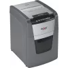 Rexel Optimum Auto+ 100M popieriaus smulkintuvas, mikro pjovimas, 55 dB, 22 cm, juoda, pilka
