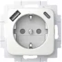BUSCH JAEGER SCHUKO lizdas USB-A+C 20 EUCB2USBAC-214 (2CKA002011A6296)