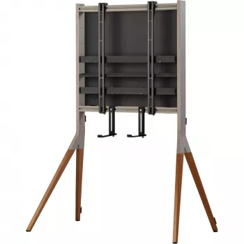 One for All Falcon Universal WM 7481 – stovas – LCD televizoriui / garso juostai – riešutmedžio, tamsiai pilka – ekrano dydis: 81,3–177,8 cm (32–70 colių)