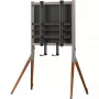One for All Falcon Universal WM 7481 – stovas – LCD televizoriui / garso juostai – riešutmedžio, tamsiai pilka – ekrano dydis: 81,3–177,8 cm (32–70 colių)