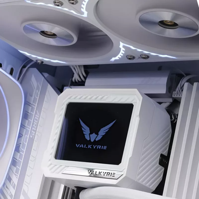 Skystas CPU aušintuvas Valkyrie VK-AIOV240W 240 mm radiatorius su LCD