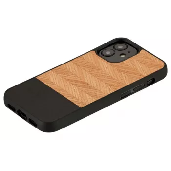 Apsauginis telefono dėklas Man and Wood, skirtas iPhone 12 mini, Herringbone Nero Juoda