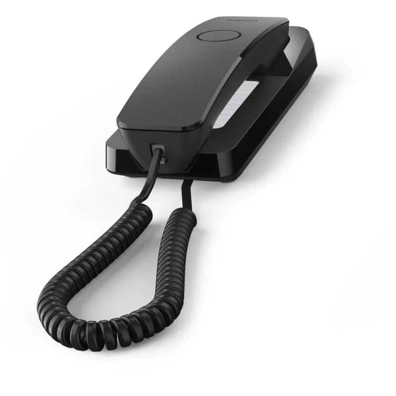 Analoginis telefonas Gigaset DESK 200, juodas, laidinis ragelis, 10 įrašų