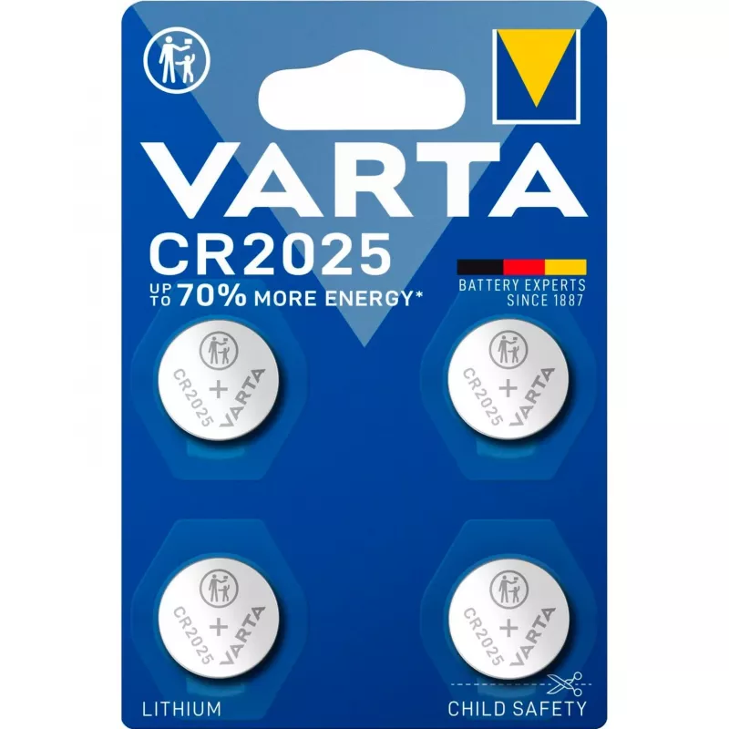 Vienkartinė baterija Varta 06025 101 404 CR2025 Ličio 20mm